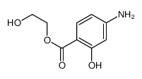 4-氨基-2-羟基苯甲酸-2-羟乙基酯 结构式