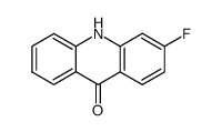 3-氟-9(10H)-吖啶酮 结构式