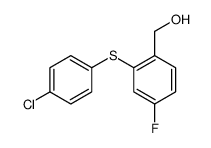 2-[(4-氯苯基)硫代]-4-氟苯甲醇 结构式