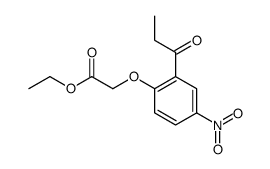 2-(4-硝基-2-丙酰基苯氧基)乙酸乙酯 结构式
