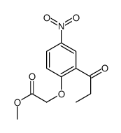 2-(4-硝基-2-丙酰基苯氧基)乙酸甲酯 结构式
