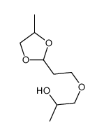 1-[2-(4-甲基-1,3-二氧戊环-2-基)乙氧基]丙-2-醇 结构式