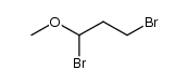 1,3-二溴-1-甲氧基丙烷 结构式