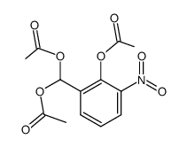Methanediol, 1-[2-(acetyloxy)-3-nitrophenyl]-, 1,1-diacetate 结构式