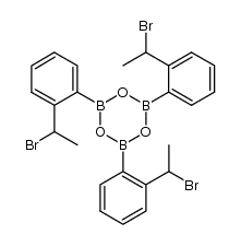 Boroxin, tris[o-(1-bromoethyl)phenyl]- (6CI,7CI) 结构式