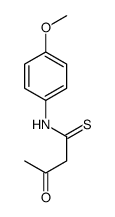 N-(4-甲氧基苯基)-3-氧代丁硫代酰胺 结构式