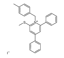 1-(4-甲基苄基)-2-(甲硫基)-4,6-二苯基吡啶鎓碘化物 结构式