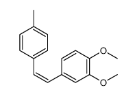 1,2-二甲氧基-4-[(1E)-2-(4-甲基苯基)乙烯基]苯 结构式