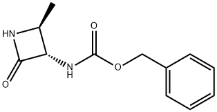 Carbamic acid, N-[(2S,3S)-2-methyl-4-oxo-3-azetidinyl]-, phenylmethyl ester 结构式