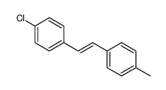 1-氯-4-[2-(4-甲基苯基)乙烯基]苯 结构式