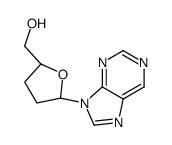 2-Furanmethanol,tetrahydro-5-(9H-purin-9-yl)-, (2S,5R)- 结构式