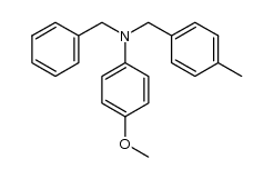 N-(4-甲氧基苯基)-4-甲基-N-(苯甲基)苯甲胺 结构式