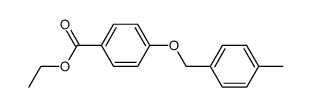 4-(4-甲基苄氧基)苯甲酸乙酯 结构式