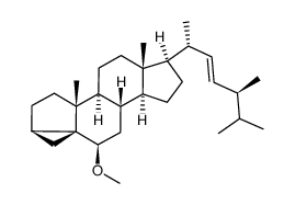 3,5-Cycloergost-22-ene, 6-methoxy-, (3α,5R,6β,22E)- 结构式