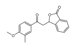 1(3H)-Isobenzofuranone, 3-[2-(4-methoxy-3-methylphenyl)-2-oxoethyl]- 结构式