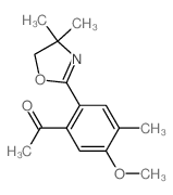 Ethanone,1-[2-(4,5-dihydro-4,4-dimethyl-2-oxazolyl)-5-methoxy-4-methylphenyl]- 结构式