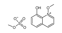 8-羟基-1-甲氧基喹啉鎓硫酸甲酯盐 结构式