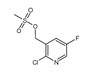 3-Pyridinemethanol, 2-chloro-5-fluoro-, 3-methanesulfonate 结构式