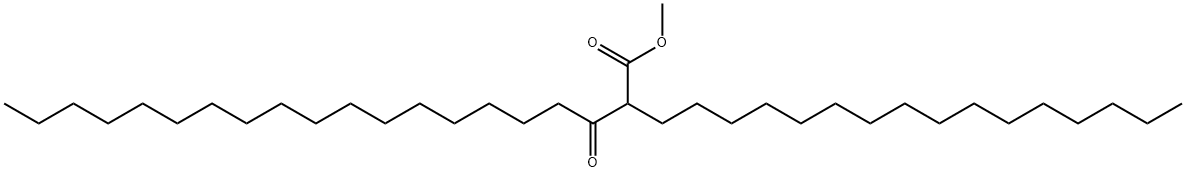 2-十六烷基-3-氧代二十烷酸甲酯 结构式
