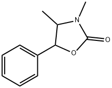 3,4-二甲基-5-苯基-1,3-噁唑烷-2-酮 结构式