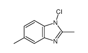 1-氯-2,5-二甲基-1H-苯并咪唑 结构式