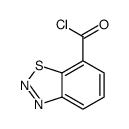 1,2,3-苯并噻二唑-7-甲酰氯 结构式