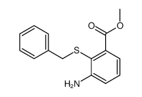 3-氨基-2-苄硫基苯甲酸甲酯 结构式