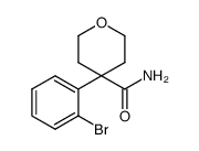 4-(2-溴苯基)四氢-2H-吡喃-4-甲酰胺 结构式