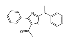 Ethanone, 1-[2-(methylphenylamino)-4-phenyl-5-thiazolyl]- 结构式