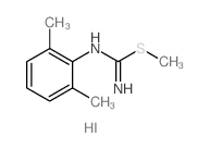 S-甲基-N-(2,6-二甲基苯基)异硫脲氢碘酸盐 结构式