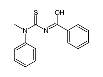 1-甲基-1-苯基-3-苯甲酰基硫脲 结构式