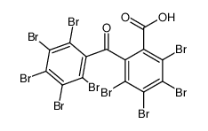 2,3,4,5-四溴-6-(2,3,4,5,6-五溴苯甲酰基)苯甲酸 结构式