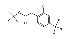 Benzeneacetic acid, 2-chloro-4-(trifluoromethyl)-, 1,1-dimethylethyl ester 结构式