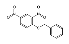 2,4-二硝基-1-[(苯甲基)硫代]苯 结构式