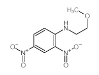 N-(2-甲氧基乙基)-2,4-二硝基苯胺 结构式