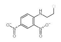 N-(2-氯乙基)-2,4-二硝基苯胺 结构式