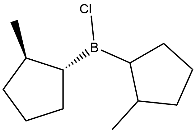 氯双(2-甲基环戊基)硼烷 结构式