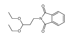 2-(3,3-二乙氧基丙基)异吲哚-1,3-二酮 结构式