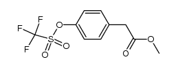methyl 2-(4-(((trifluoromethyl)sulfonyl)oxy)phenyl)acetate 结构式