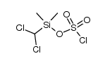 Chlorosulfuric acid, (dichloromethyl)dimethylsilyl ester (9CI) 结构式