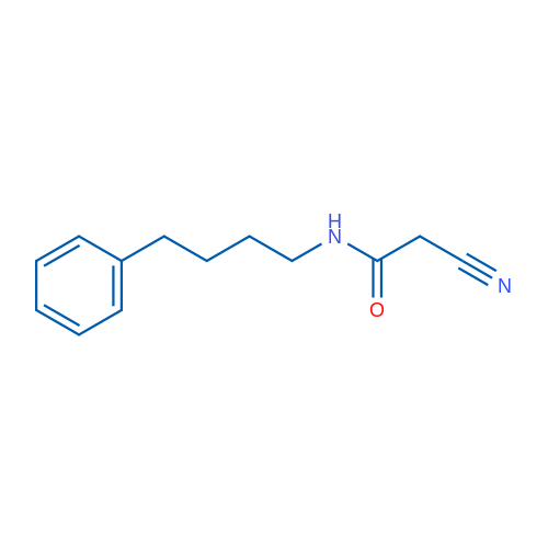 2-氰基-N-(4-苯基丁基)乙酰胺 结构式