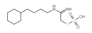 Thiosulfuric acid hydrogen S-[2-[(4-cyclohexylbutyl)amino]-2-iminoethyl] ester 结构式