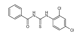 Benzamide, N-[[(2,4-dichlorophenyl)amino]thioxomethyl]- 结构式