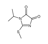 1-异丙基-2-甲硫基-1H-咪唑-4,5-二酮 结构式