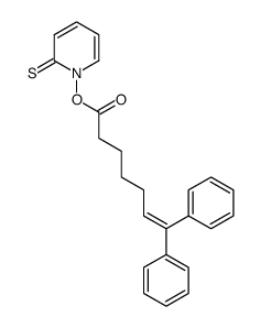 2(1H)-Pyridinethione, 1-[(1-oxo-7,7-diphenyl-6-heptenyl)oxy]- 结构式