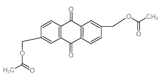 (9,10-dioxo-9,10-dihydroanthracene-2,6-diyl)bis(methylene) diacetate 结构式