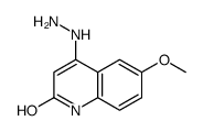 4-肼基-6-甲氧基-1H-喹啉-2-酮 结构式