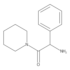 Ethanone, 2-amino-2-phenyl-1-(1-piperidinyl)-, (2R)- 结构式
