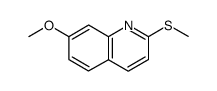 7-甲氧基-2-(甲硫基)喹啉 结构式