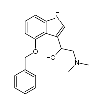 α-[(二甲氨基)甲基]-4-(苄氧基)-1H-吲哚-3-甲醇 结构式
